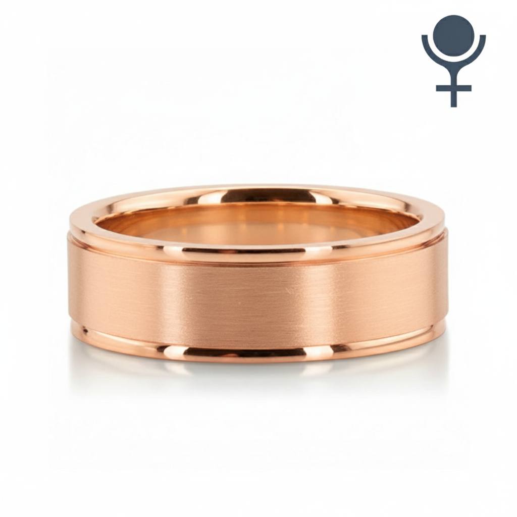 Classic Round Satin Finish Wedding Band 3MM