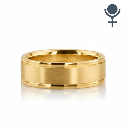 Satin-Finished Rivet Coin Edging Band 6MM