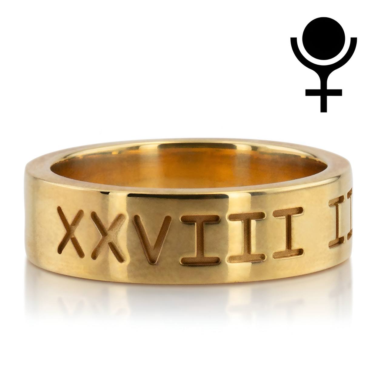 Engraved wedding ring