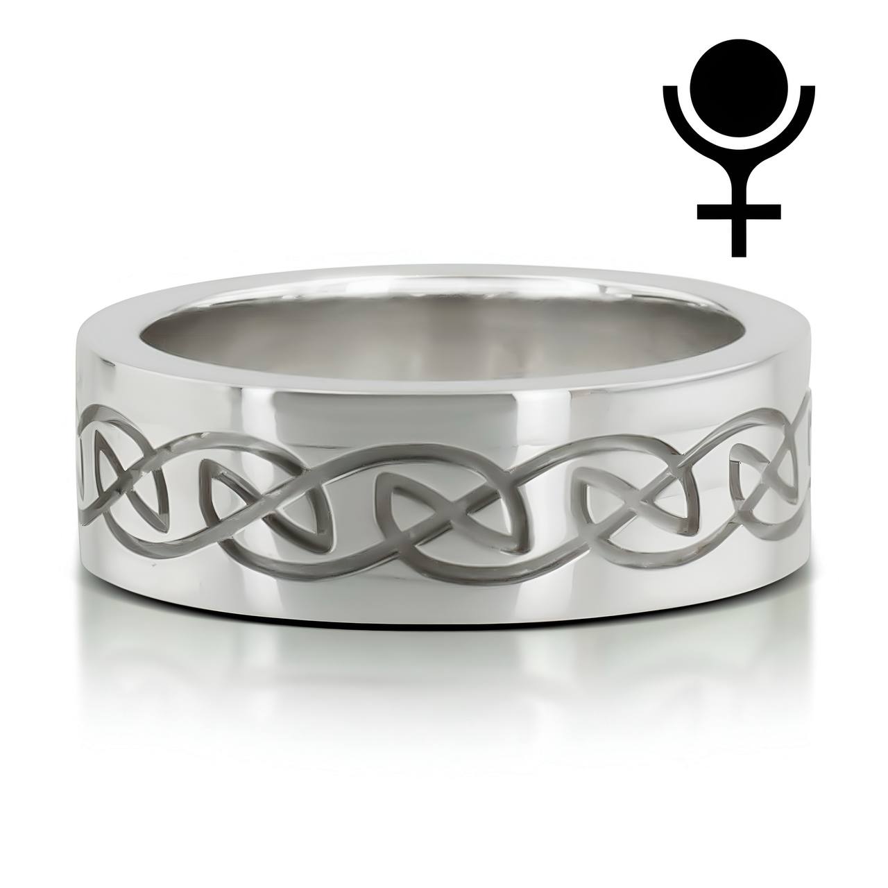 Elegant Celtic Wedding Band