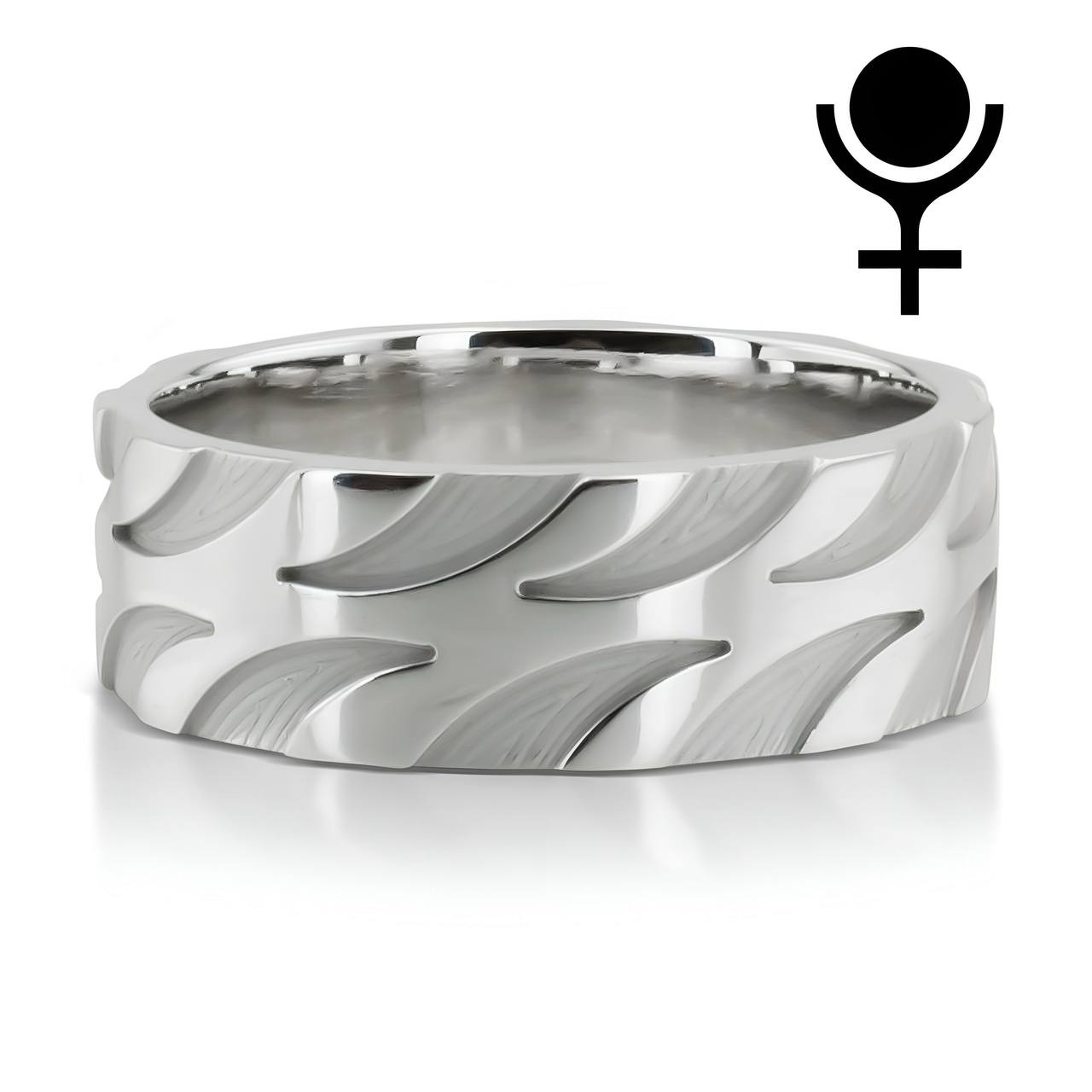 Extravagant Diagonal Cut Basic Wedding Band, 8mm