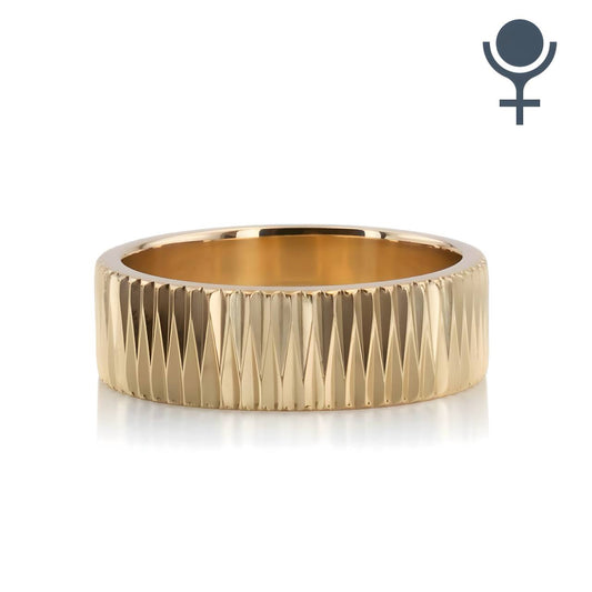 Textured Wedding Band 6MM