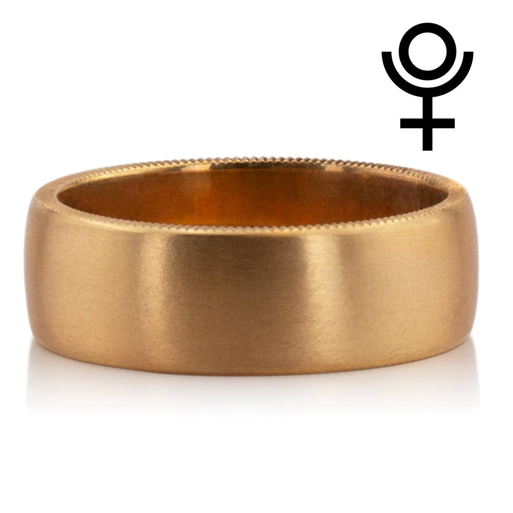 Benchmark Satin-Finished Rivet Coin Edging Band