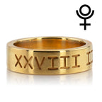 Engraved wedding ring