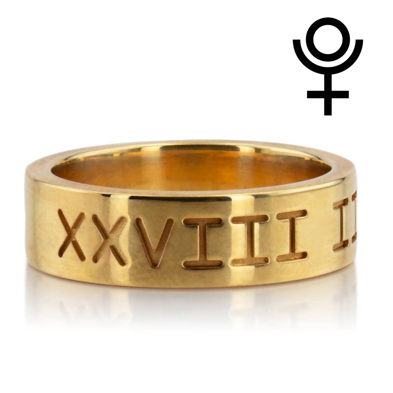 Engraved wedding ring