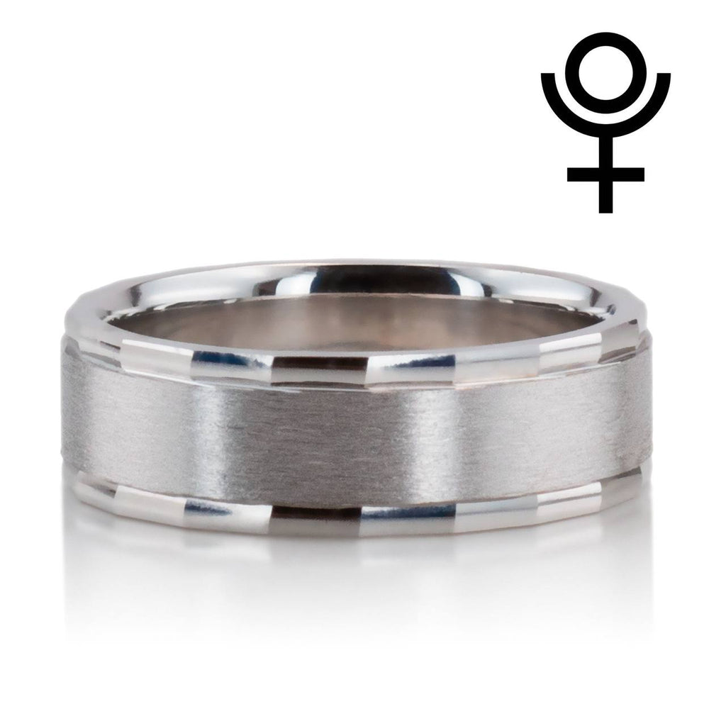 Benchmark Satin-Finished Rivet Coin Edging Band