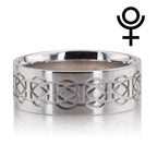 Plated Wedding Band – Satin Finish with Polished Edge