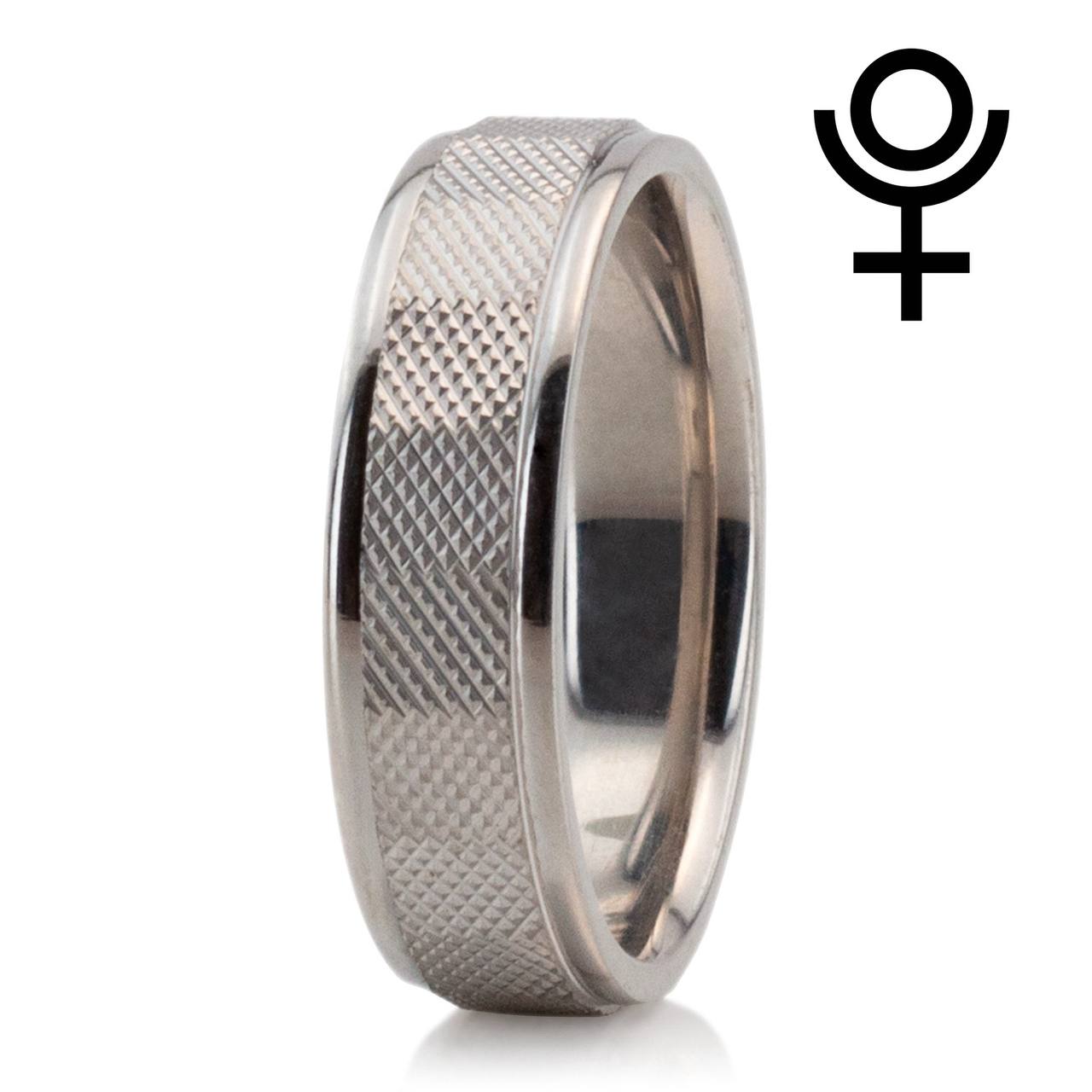 Chic Fish Scale Style Fancy Wedding Ring