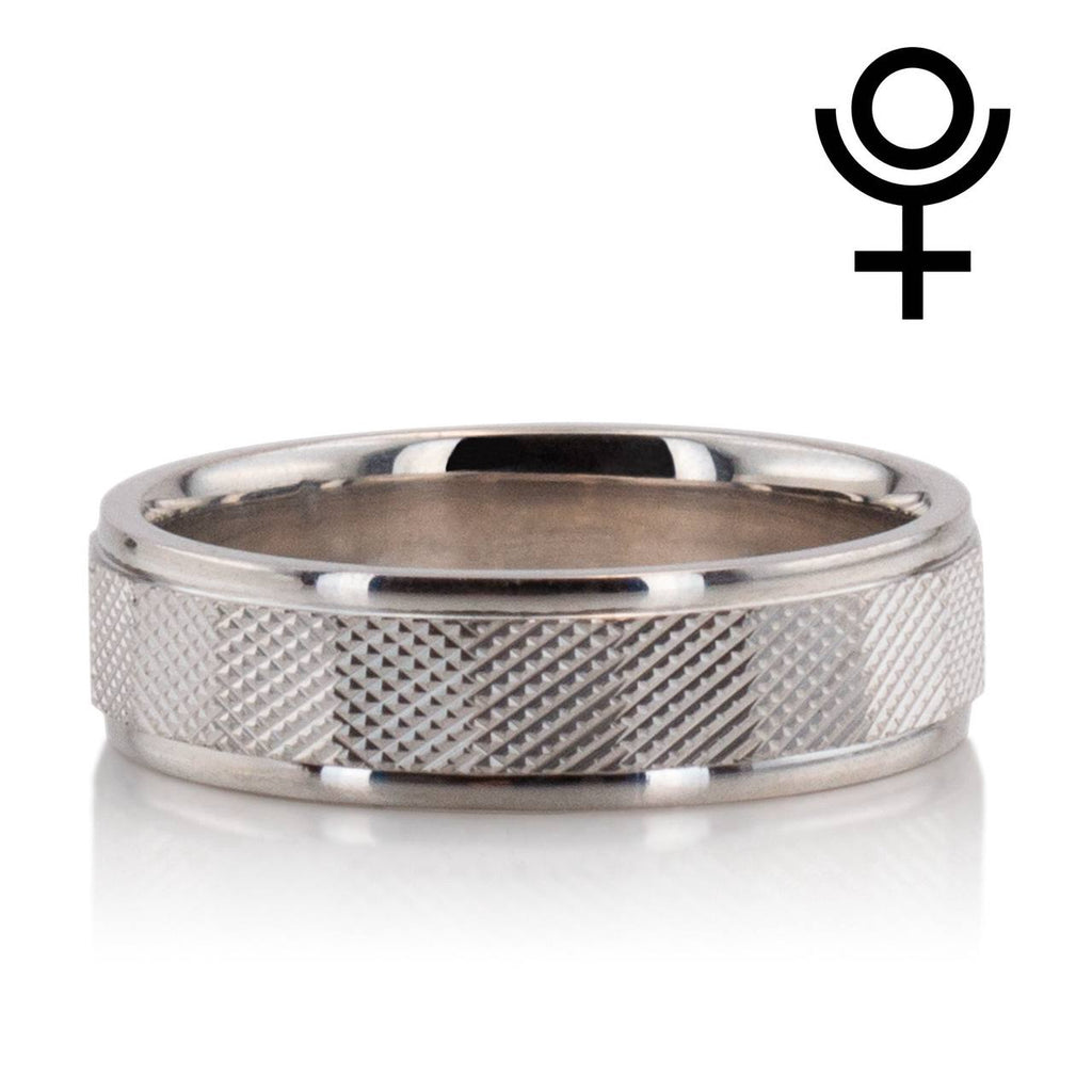 Chic Fish Scale Style Fancy Wedding Ring