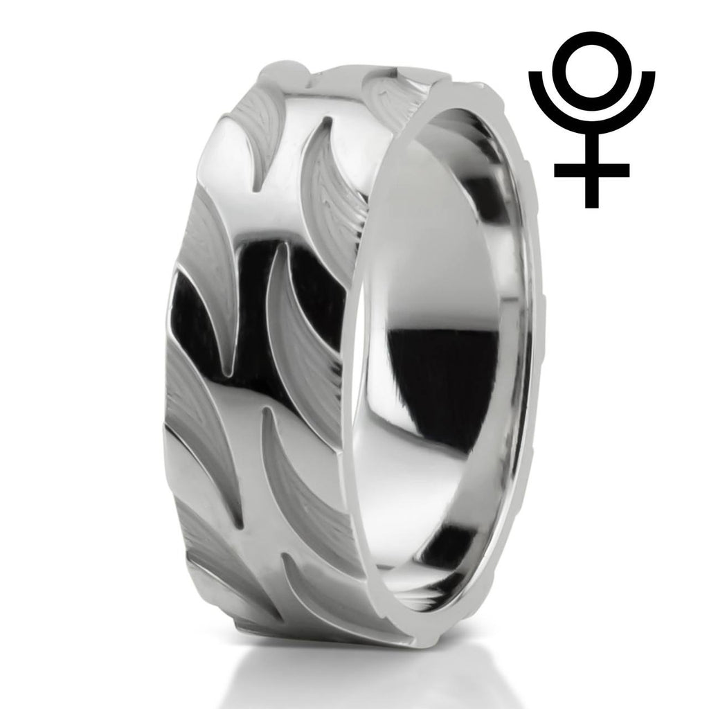 Extravagant Diagonal Cut Basic Wedding Band, 8mm