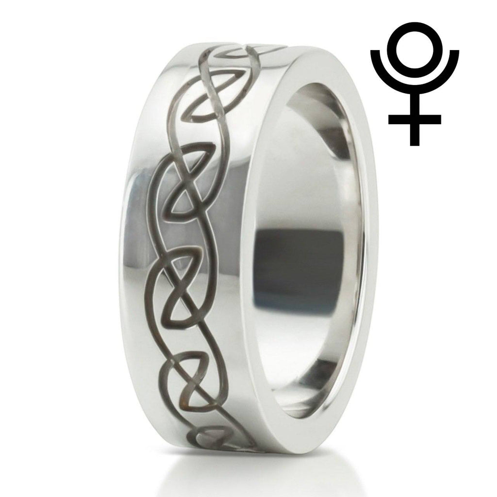 Elegant Celtic Wedding Band