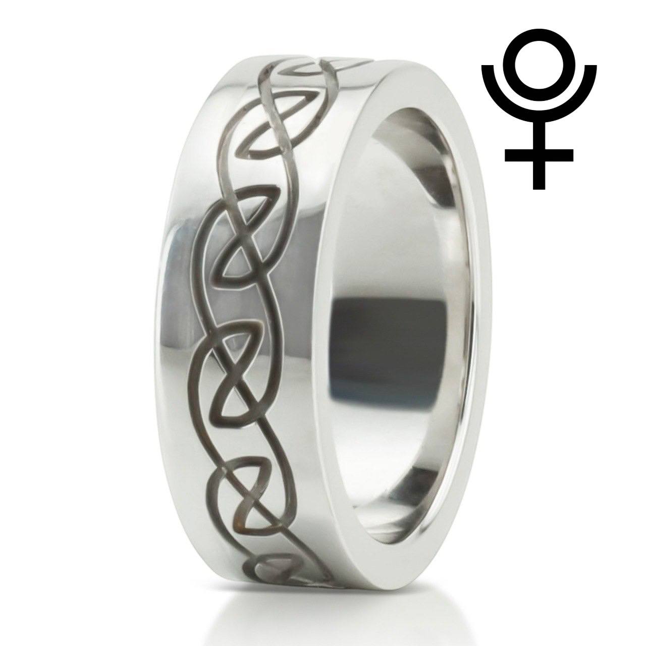 Elegant Celtic Wedding Band