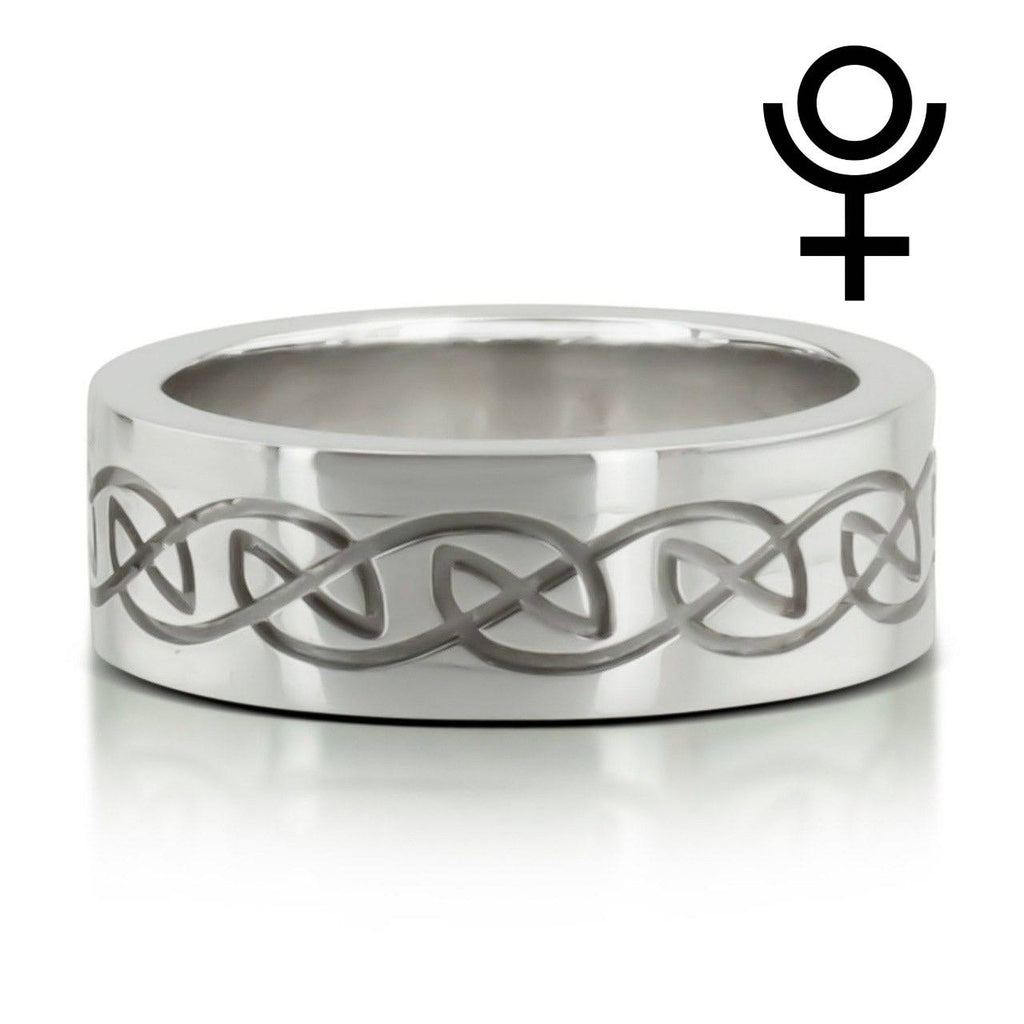 Elegant Celtic Wedding Band