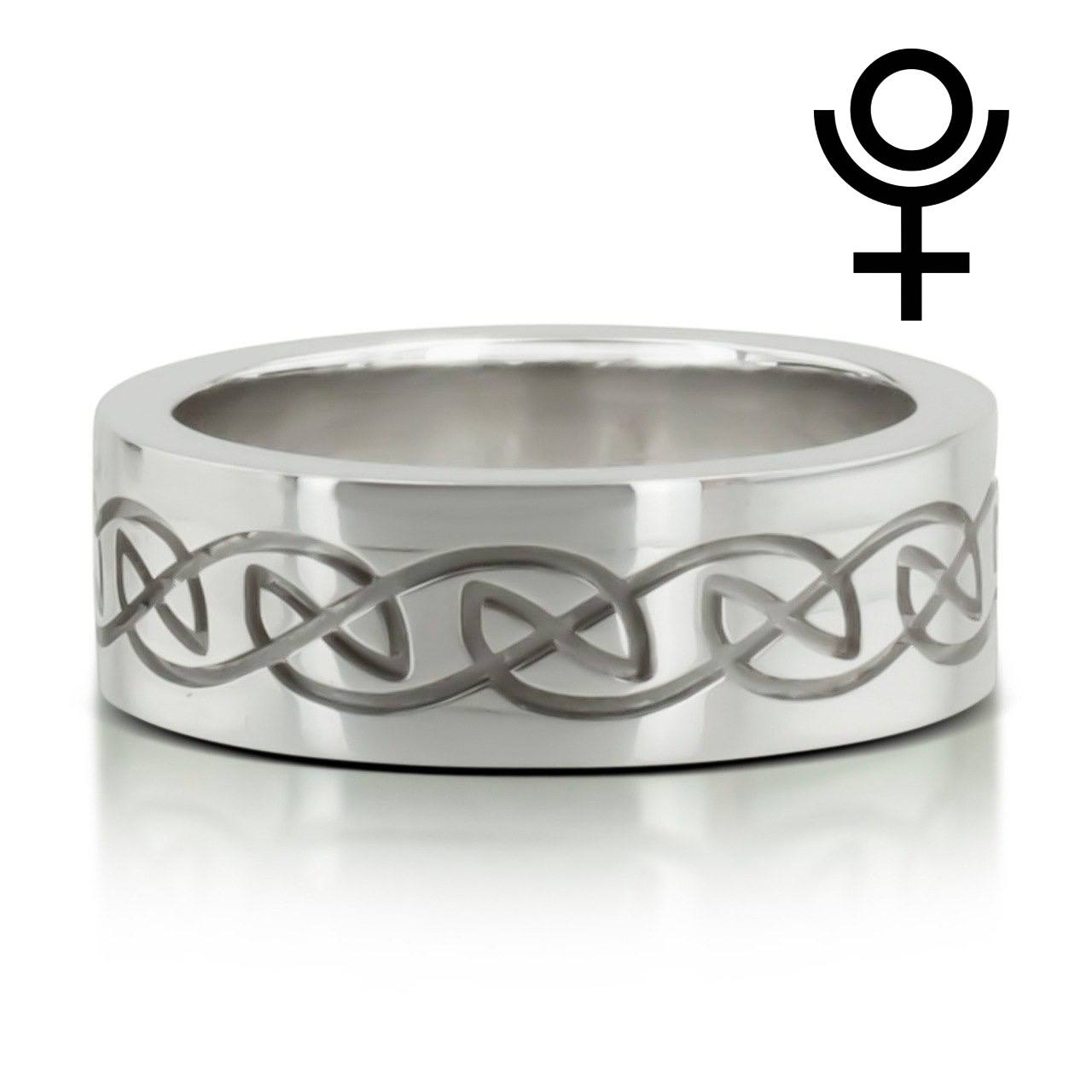 Elegant Celtic Wedding Band