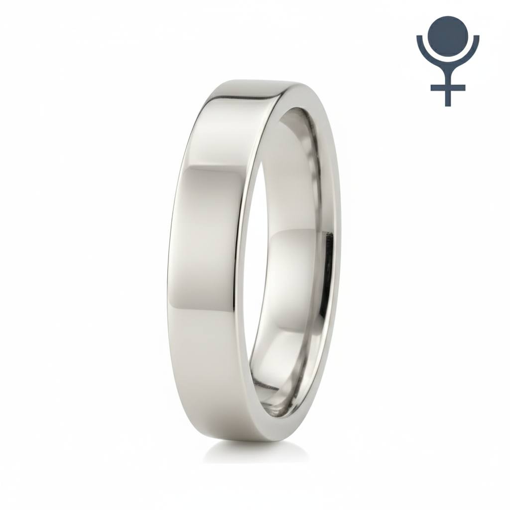 Soft-Edge Flat Comfort Fit Wedding Band 3MM