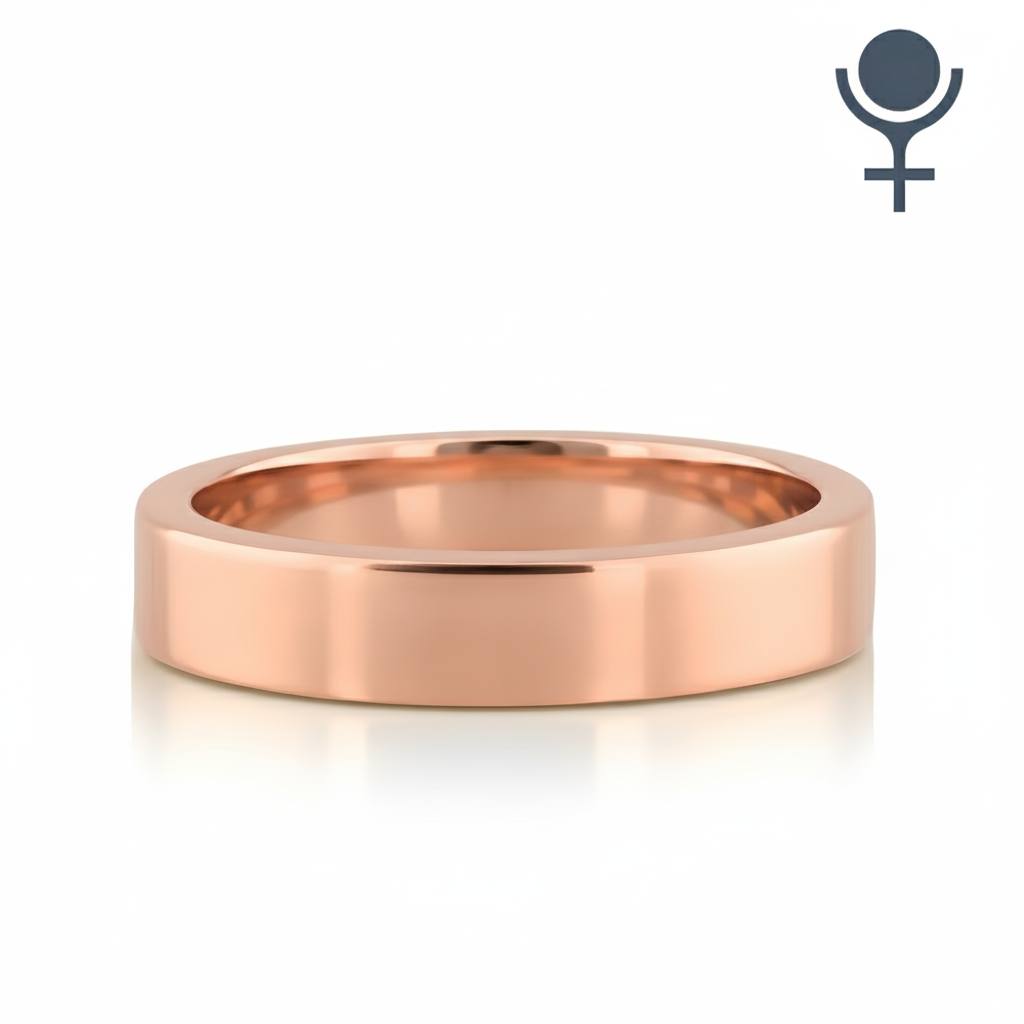 Soft-Edge Flat Comfort Fit Wedding Band 3MM