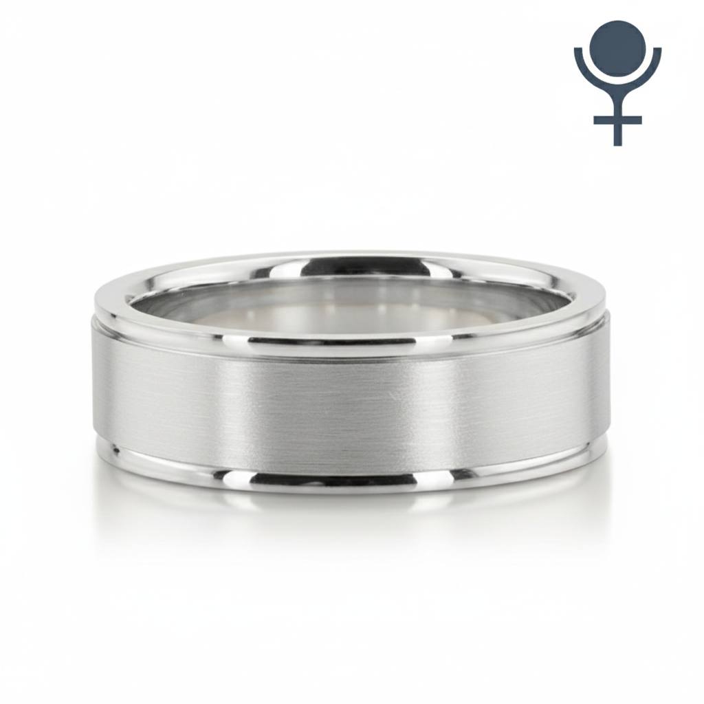 Classic Round Satin Finish Wedding Band 3MM