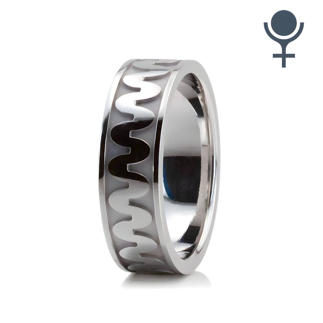 Wave Design Ring 6mm