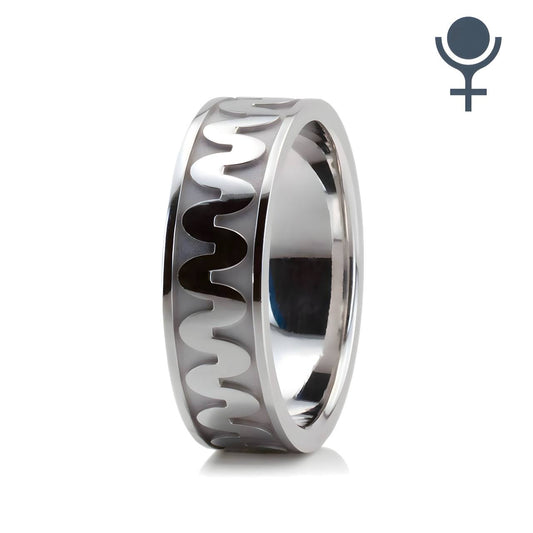 Wave Design Ring 6mm