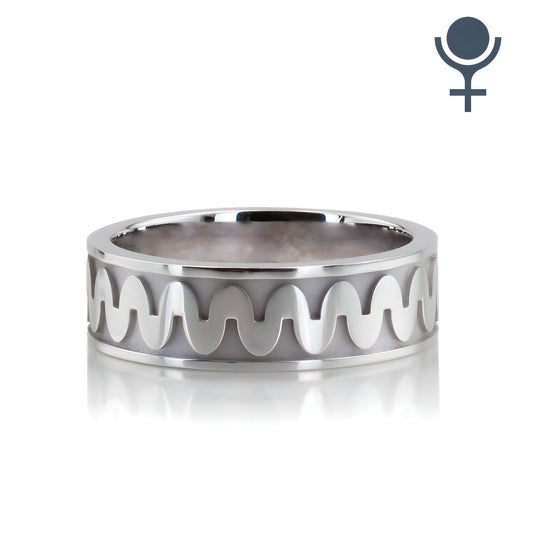 Wave Design Ring 6mm