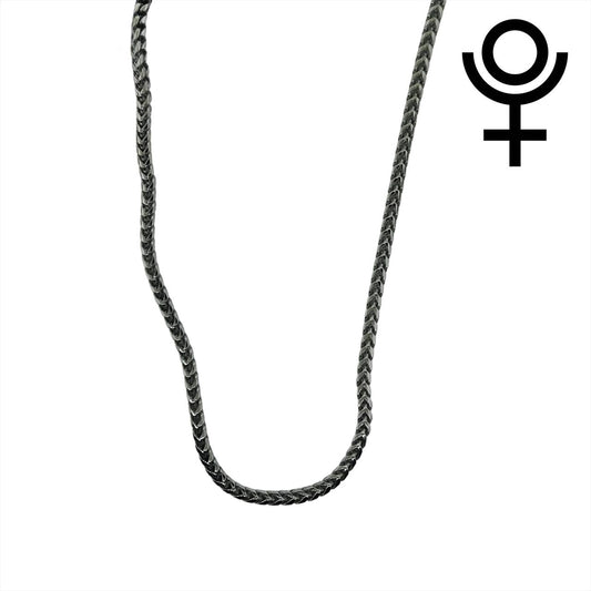 4mm Diamond-Cut Curb Silver Chain - 20