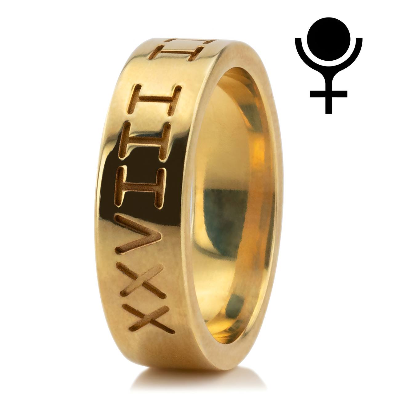 Engraved wedding ring