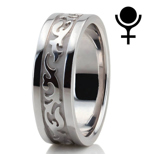 Elegant Antique Design Wedding Rings Set