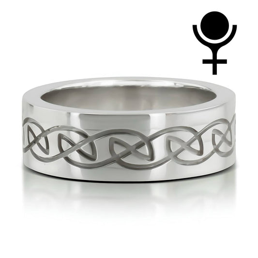 Elegant Celtic Wedding Band