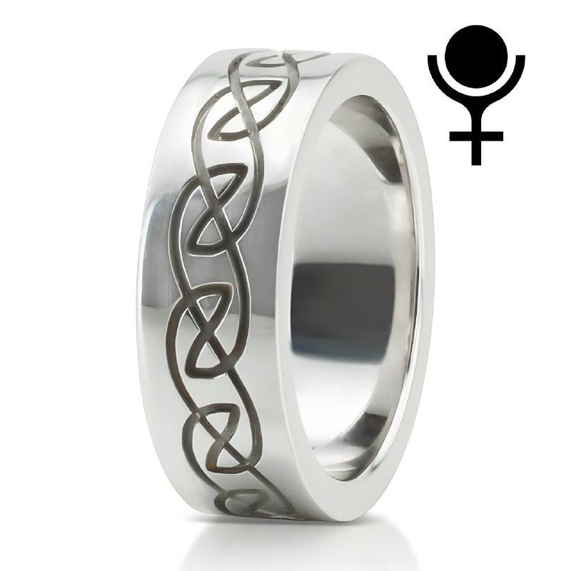 Elegant Celtic Wedding Band