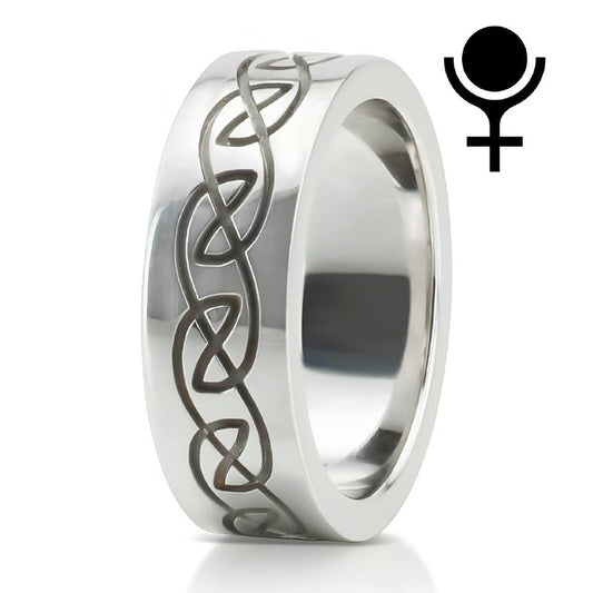 Elegant Celtic Wedding Band