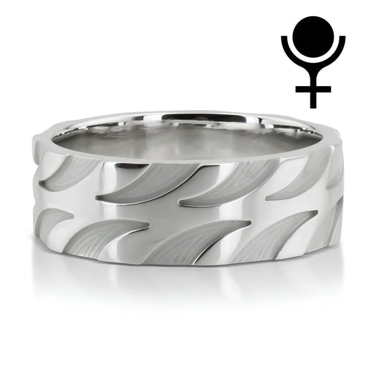 Extravagant Diagonal Cut Basic Wedding Band, 8mm