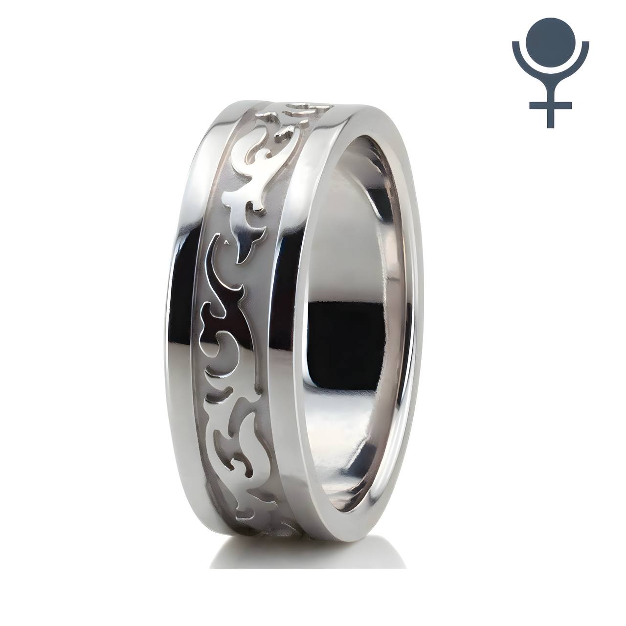 Elegant Antique Design Wedding Rings Set 6MM