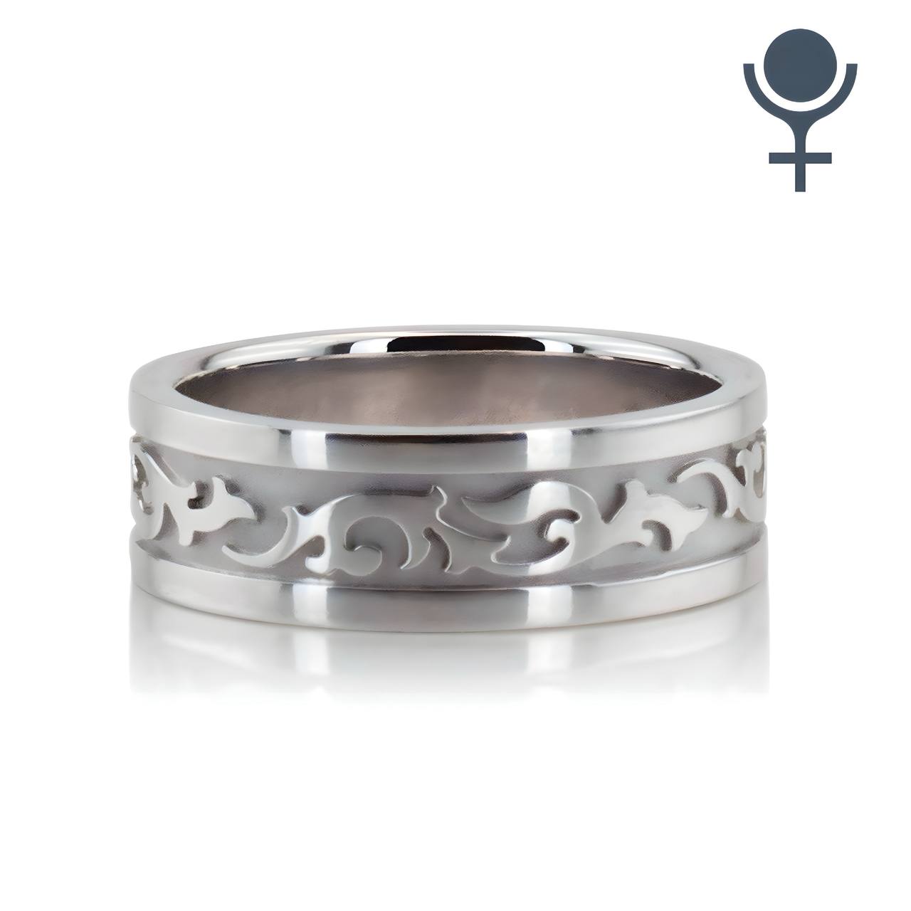 Elegant Antique Design Wedding Rings Set 6MM
