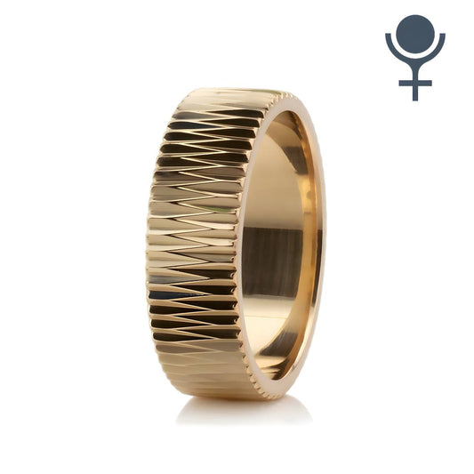 Textured Wedding Band 6MM