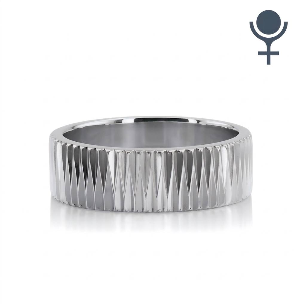 Textured Wedding Band 6MM
